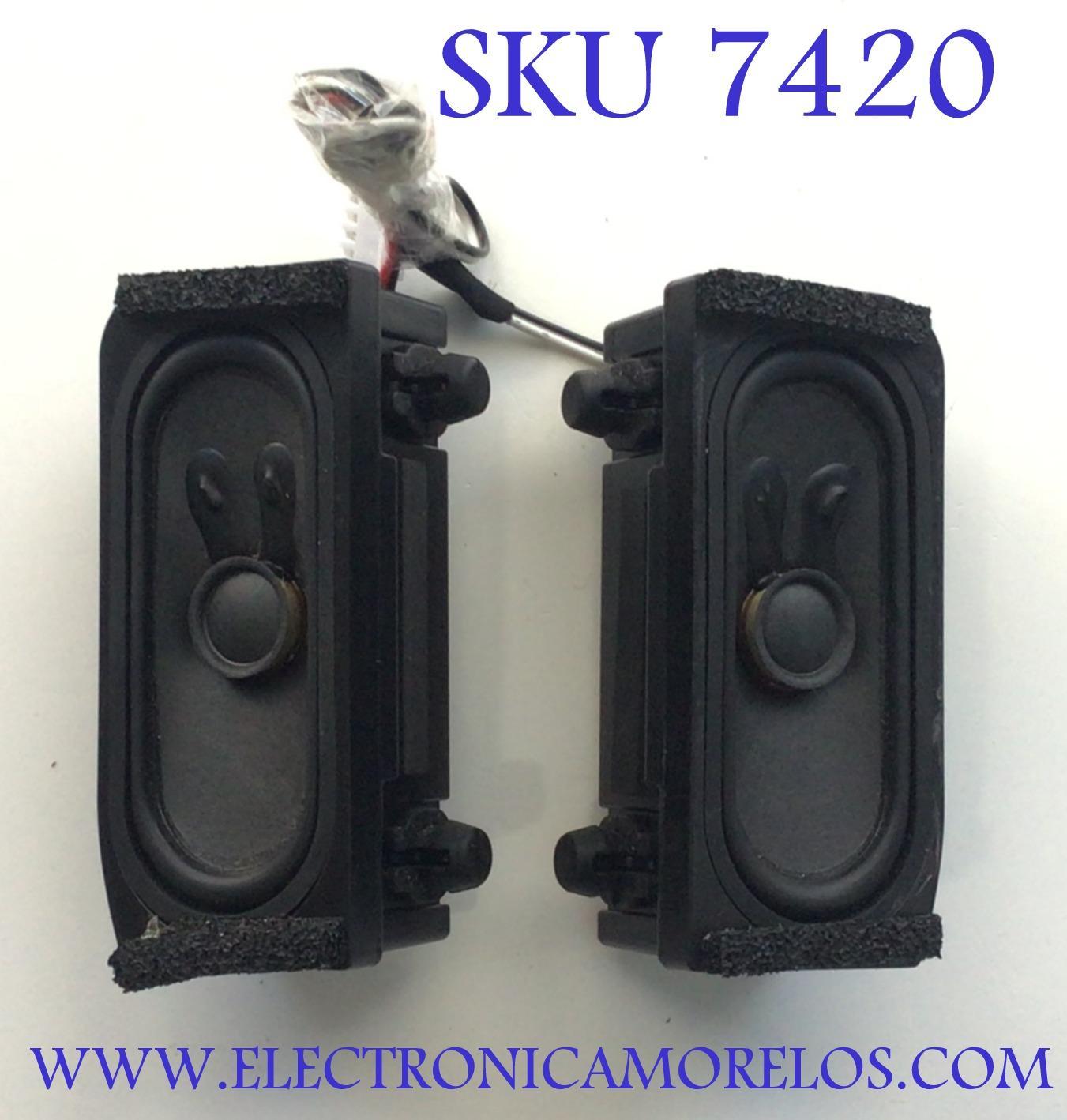 KIT DE BOCINAS ( 2 PZ ) PARA TV INSIGNIA / NUMERO DE PARTE PD-1711005 / 4Ω / 5W / 2020.05.26ᵃ / MODELO NS-24D310NA21